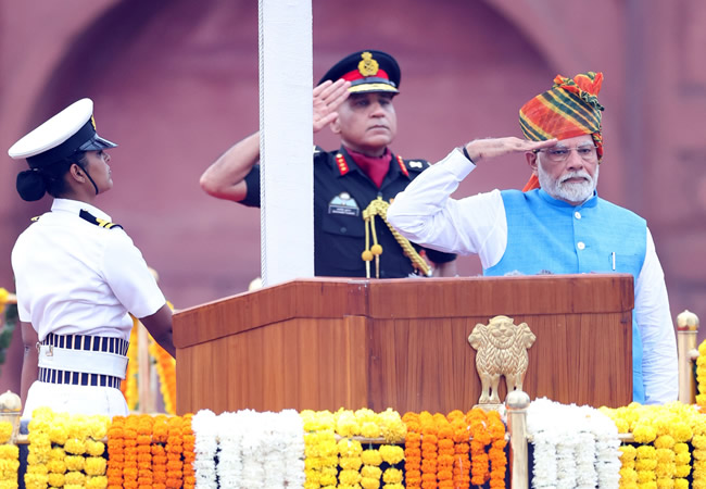 Prime Minister Narendra Modi Delivers 78th Independence Day Speech from Red Fort