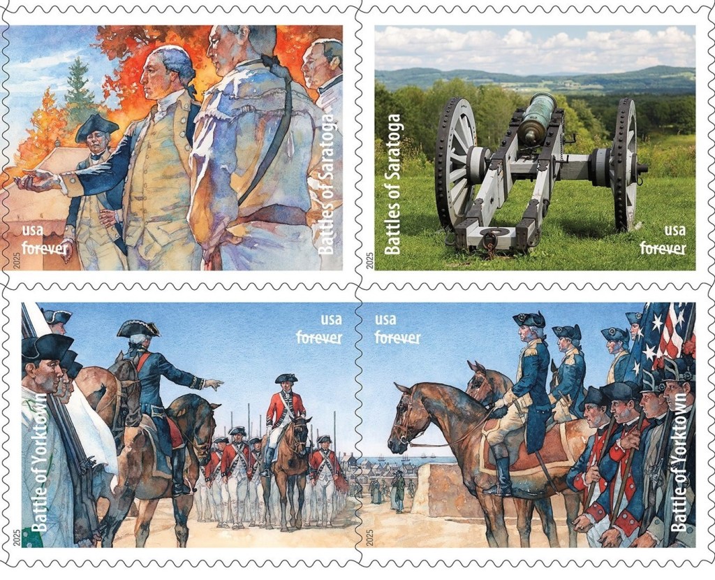 USPS Unveils Battlefields Stamps for America’s 250th Anniversary