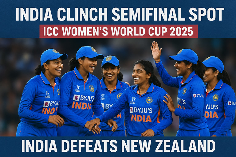 Smriti Mandhana Stars as India Beats NZ to Advance in World&nbsp;Cup