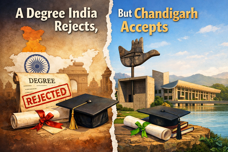 A Degree India Rejects, But Chandigarh Accepts